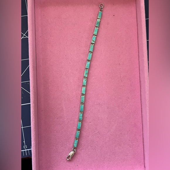 ✨Vintage ✨ Turquoise Bracelet - Stamped 925 Sterling Silver - Picture 4 of 6